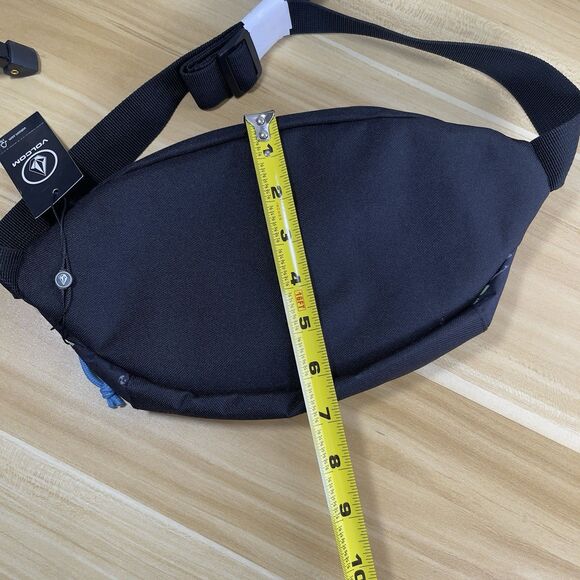 Volcom Black Unisex Poly Waist Bag Launch Waistpack Belt Bag Fanny Pack NEW - Picture 8 of 9